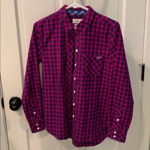 Vineyard Vines collard button-down flannel shirt